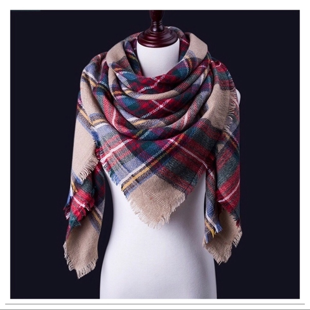Fall Time!!! ☕️ Plaid Cozy Blanket Scarf!!! 🧣👜